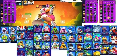 TODOS OS 102 BRAWLERS + 16 Maestrias + De 60 Skins - Brawl Stars
