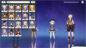 CONTA GENSHIN IMPACT AR - 46 MUITOS PERSONAGENS