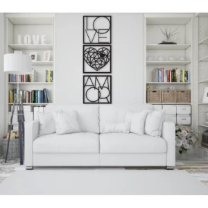 Quadros e Frase Abençoado por Deus em MDF - Artesanato e Personalizados