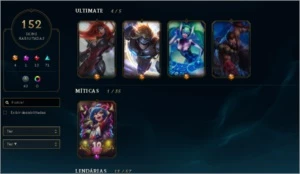 conta do lol com muita skin e passe ativado - League of Legends