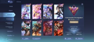 🍅 Mobile Legends Conta Com 427 Skins. Muitas Skins Raras