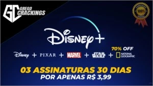 Disney+ Assinatura Premium | 03 Contas por R$ 3,99