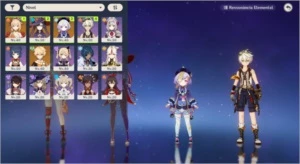 Conta Ar 36 Yoimiya , Mona e Qiqi + Falcao - Genshin Impact