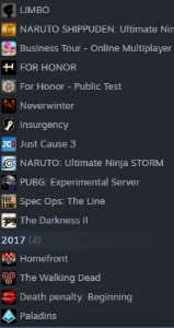 Conta steam 8 anos