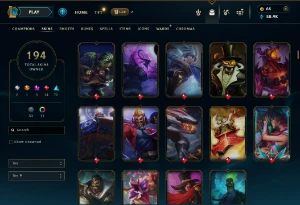 Conta Lol Todos Os Campeões 194 Skins Desde 2014 Único Dono - League of Legends