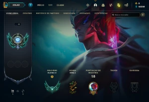Conta PLATINA 4 | 61% Win - Lol (League Of Legends) Elomoon