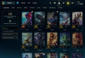 Conta PLATINA 4 | 61% Win - Lol (League Of Legends) Elomoon