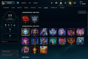 Conta PLATINA 4 | 61% Win - Lol (League Of Legends) Elomoon