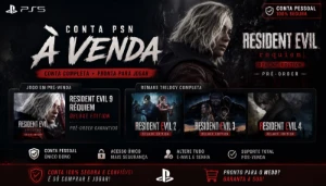 Conta PSN Resident Evil Requiem + Remake Trilogy - Outros