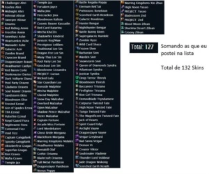 Conta League of Legends - Ouro 5 Season 6 ( 136 skins) LOL