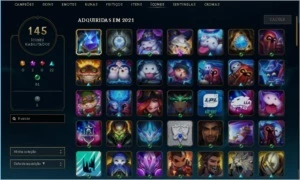 Conta LV 194 Prata II, 116 champs, 103 skins(10 lend, 2 ult) - League of Legends LOL