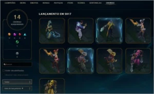 Conta de LOL lvl 156, 144 champ, 112 skins (4 ultimate) - League of Legends