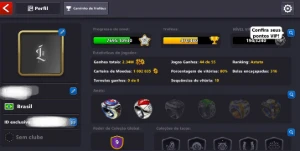 Conta 8 Ball Pool com 1M de fichas + Anéis Las Vegas e Toron - Outros