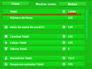 +12k de robux em só em racessórios - Roblox