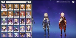 Genshin Impact (Albedo, Raiden, Tartaglia, Yoimya, Kazuha)