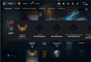 Conta ouro 4 com 26 Champs e 2 Skins + 1 Fragmento - League of Legends LOL