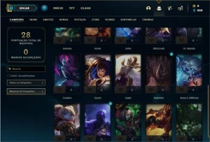 Conta Platina 1 com 25 Champs e 2 Skins ( 79 PDL ) - League of Legends LOL