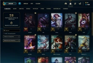 Conta Platina 1 com 25 Champs e 2 Skins ( 79 PDL ) - League of Legends LOL