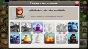 Conta Clash Of Clãns   com 4 construtor - Clash of Clans