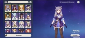 Xiao + lança de jade + keqing com aloy liberada AR 43 - Genshin Impact