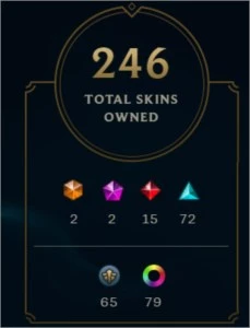 Conta de lol grão mestre season 9 246 skins - League of Legends