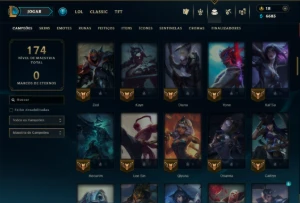 Diamante 3 com 95 Champs e 55 Skins ( JG / MID / ADC ) - League of Legends LOL