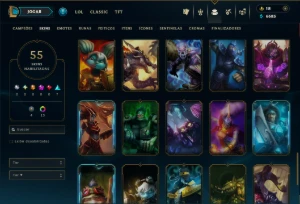 Diamante 3 com 95 Champs e 55 Skins ( JG / MID / ADC ) - League of Legends LOL