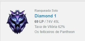 Conta D1 MMR MESTRE / GM - League of Legends LOL