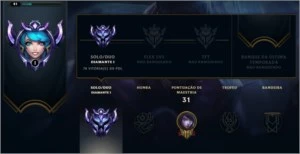 Conta D1 MMR MESTRE / GM - League of Legends LOL