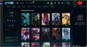 Conta do lol level 378 cheia de skin - League of Legends