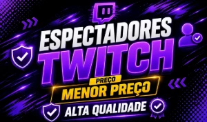 2H com 10 Viewers na Twitch - Espectadores/Views na Live - Redes Sociais