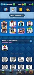 Conta Clash Royale com quase todas as Cartas
