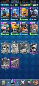 Conta Clash Royale com quase todas as Cartas