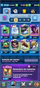 Conta Clash Royale com quase todas as Cartas