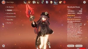 CONTA GENSHIN AR  58, 17 PERSONAGENS 5* e 8 ARMAS * - Genshin Impact