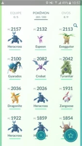 Conta de Pokémon GO