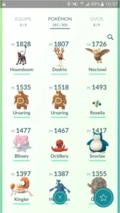 Conta de Pokémon GO