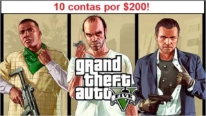 10 contas GTA V (pc) por $200