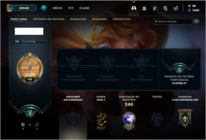 Conta unranked com 72 champs e 57 skins ( 5 vitoriosas ) - League of Legends LOL