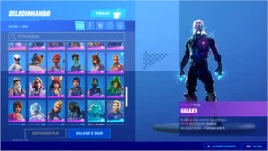 conta rara fortnite-galaxy,ikonik,minty e glow