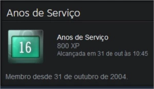 Conta Steam 16 anos Prime medalhas 5 10 anos - Counter Strike CS