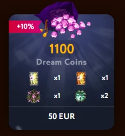 1100 Dream Coins - MuDream Classic x-5