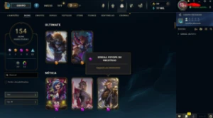 Conta LOL Diamante 2 (154 Skins Main ADC) - League of Legends