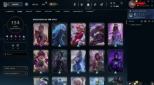 Conta LOL Diamante 2 (154 Skins Main ADC) - League of Legends