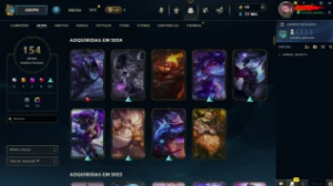 Conta LOL Diamante 2 (154 Skins Main ADC) - League of Legends