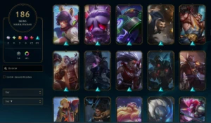 Aatrox Prestigio 2022, Ahri 2022, Thresh 2022 Conta Platina - League of Legends LOL