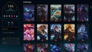 Aatrox Prestigio 2022, Ahri 2022, Thresh 2022 Conta Platina - League of Legends LOL