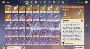 Conta Genshin Impact AR 60 + 34 personagens ★ T5 + Armas T5