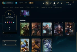 Prata 4 com 40 Champs e 15 Skins - League of Legends LOL