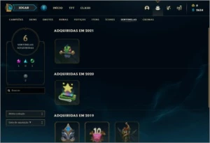 Conta smurf platina 1 mmr alto - League of Legends LOL